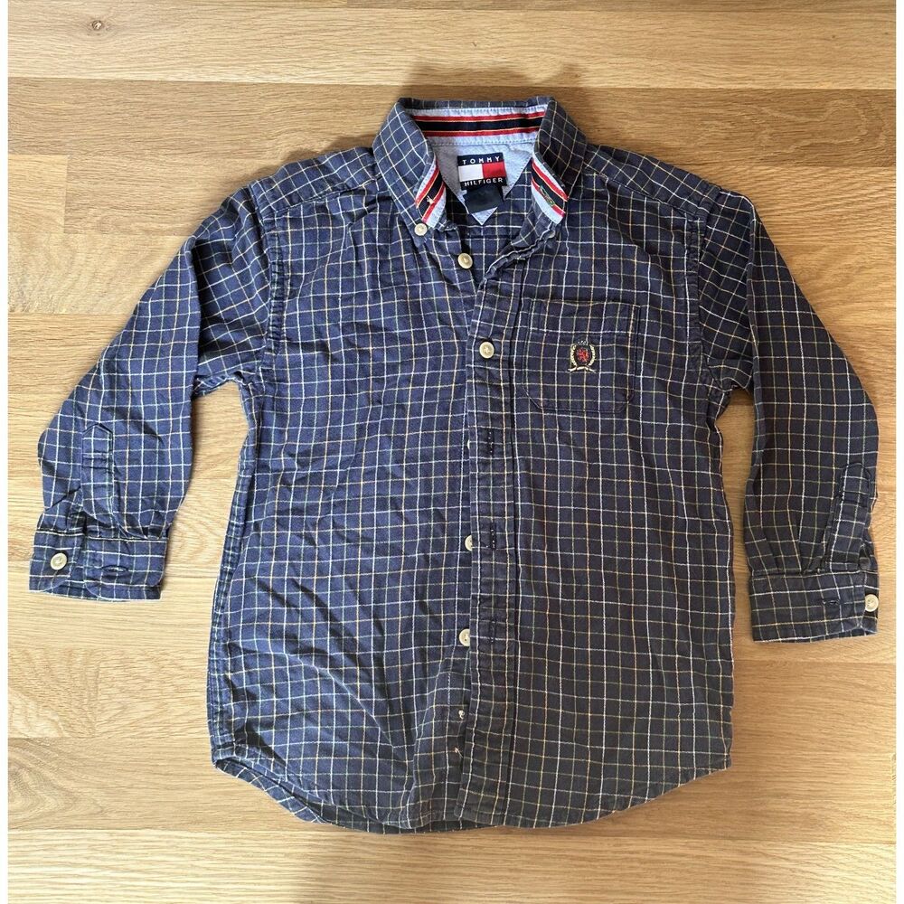 Lot of 3 Button Down Shirts 4T – Tommy Hilfiger, Nautica, Children’s Place